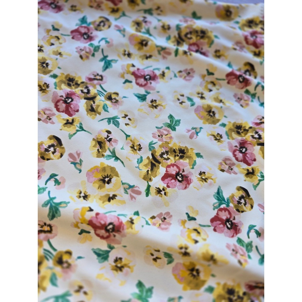 DÔEN Women's One Piece Swimsuit L Yellow Floral Marbella Maillot Cottagecore - Picture 6 of 7
